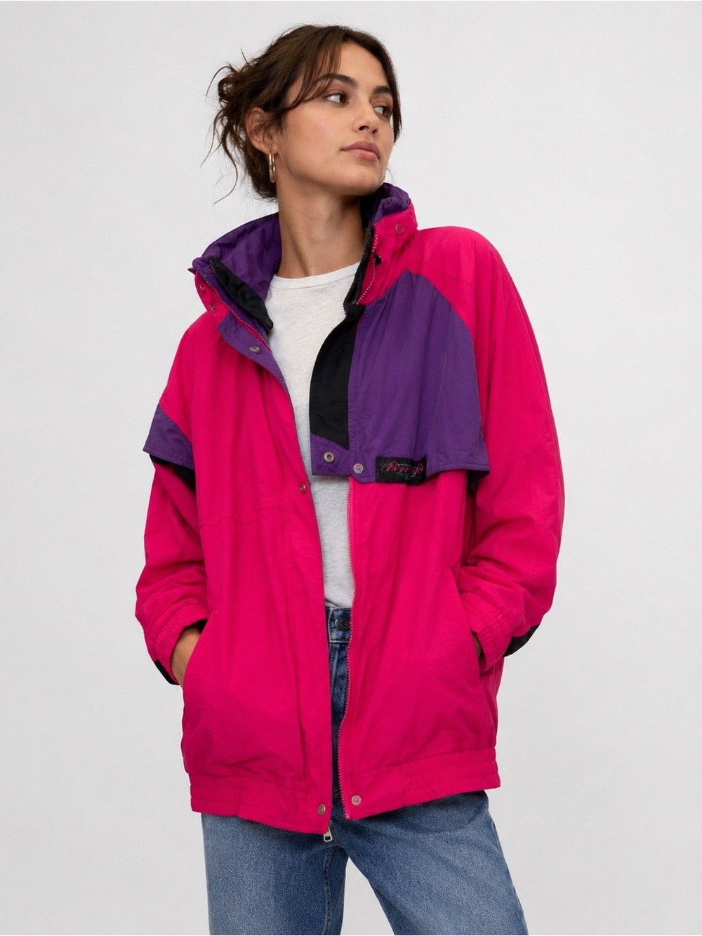 Brooks Pink and Purple windbreaker